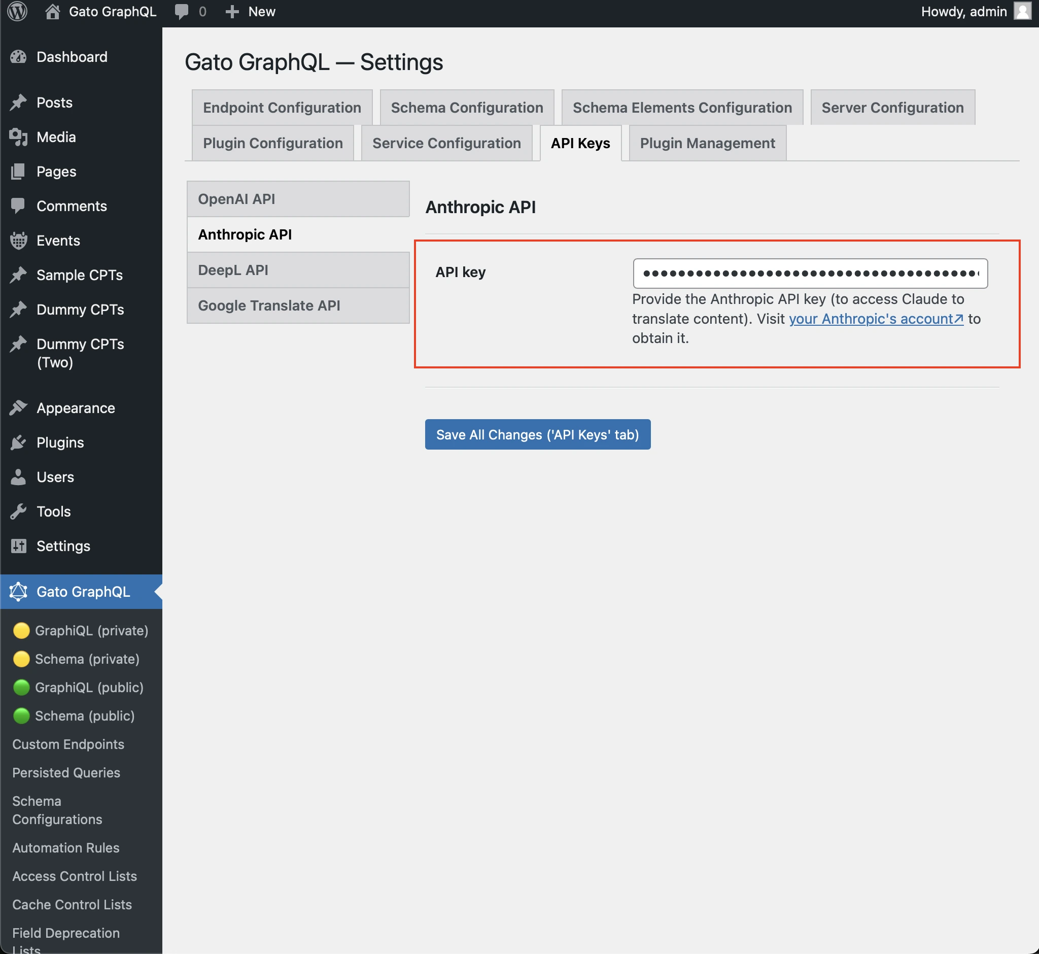 Configurando a chave de API da Anthropic