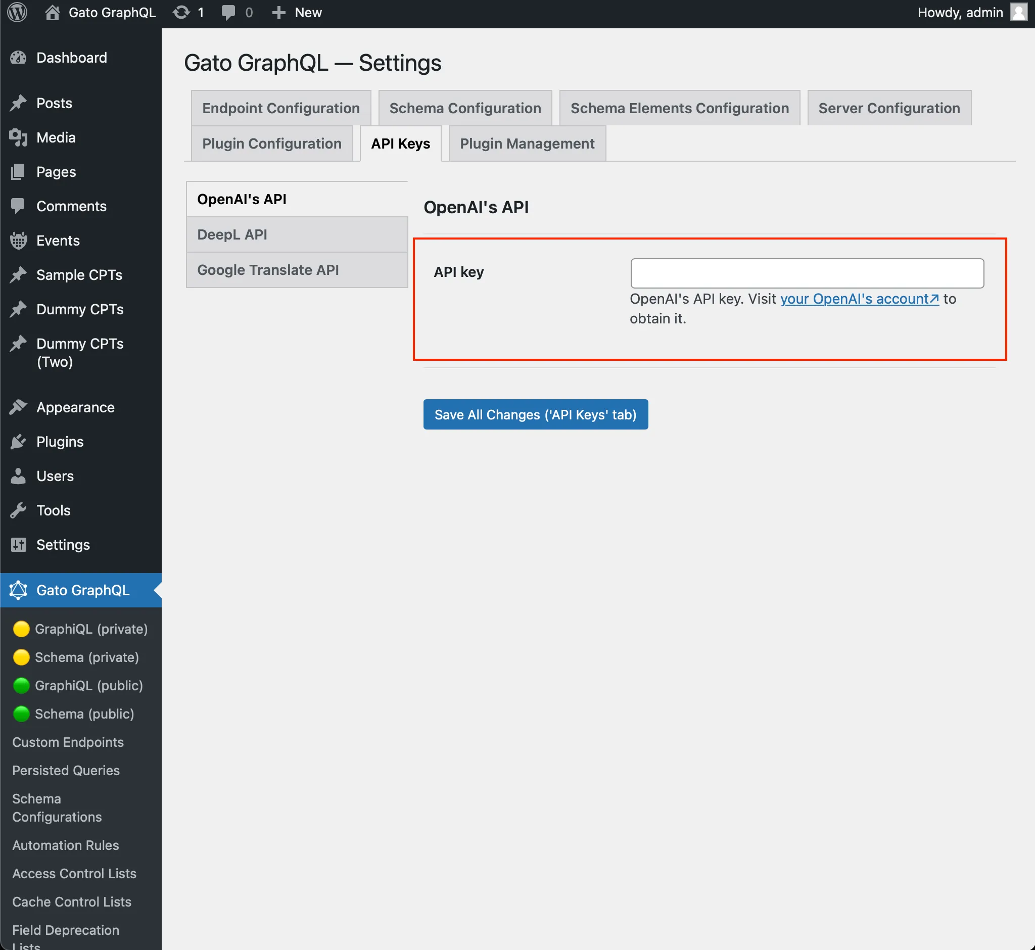 Configurando a chave de API da OpenAI