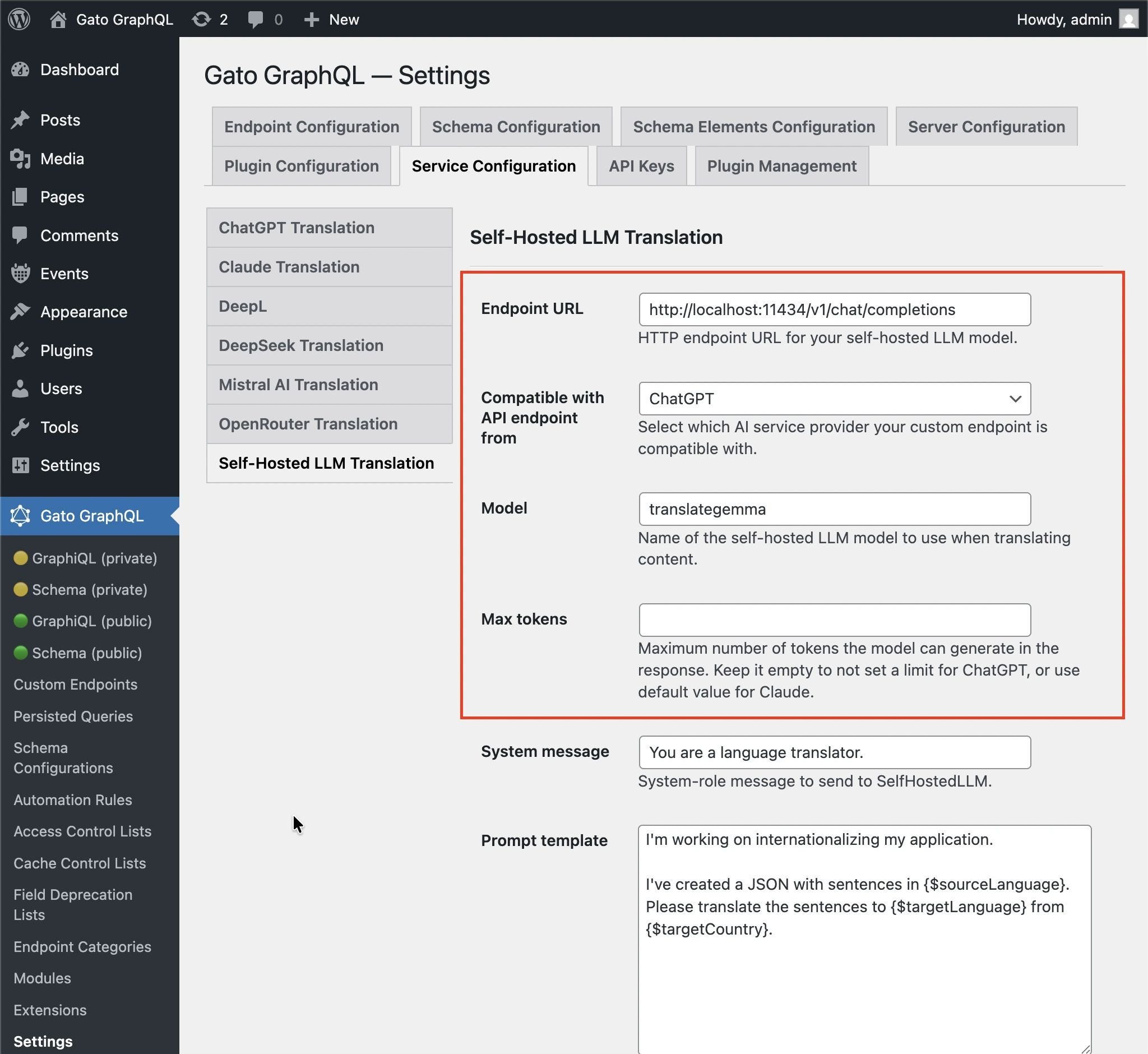 Configurando o LLM