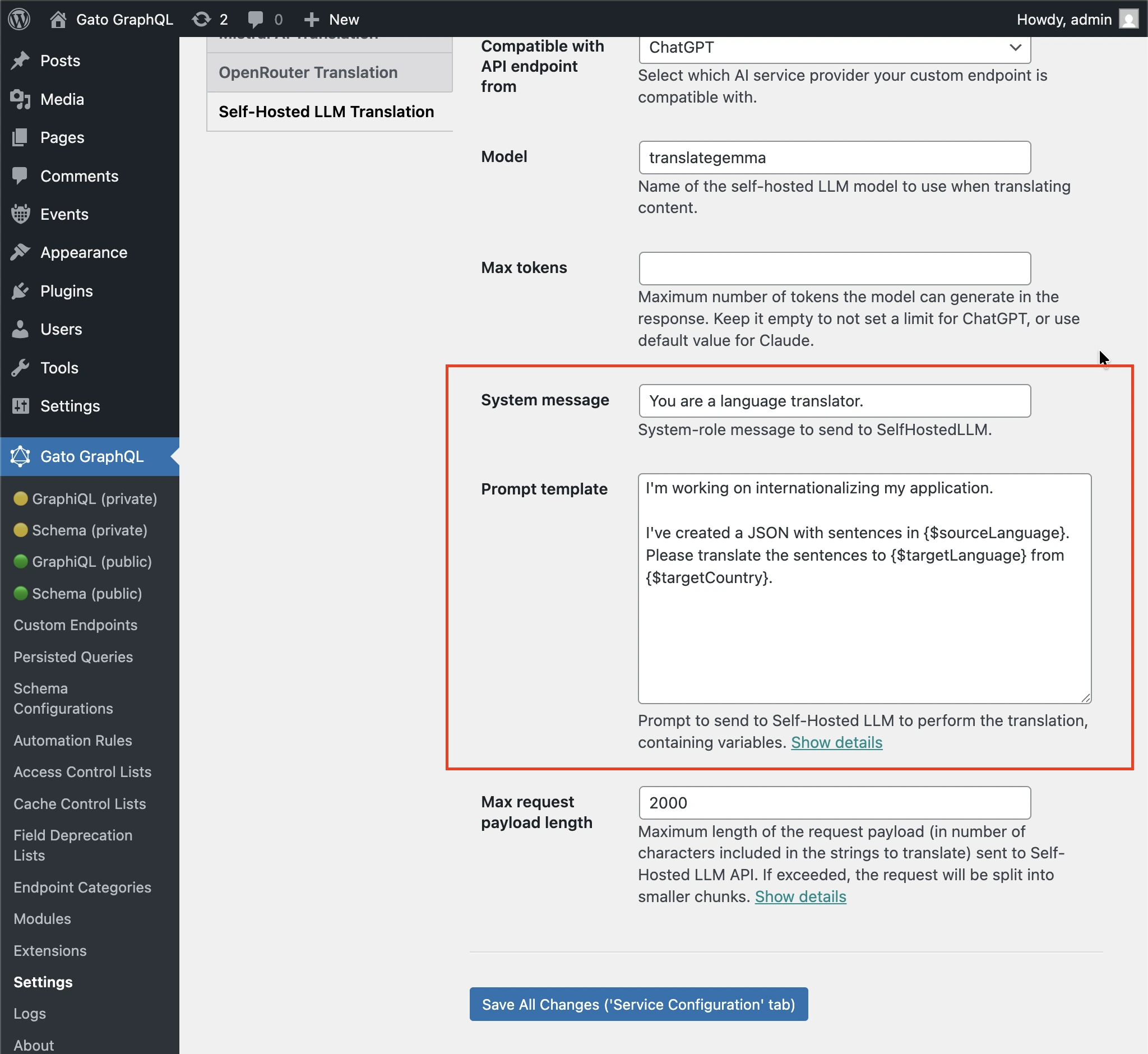 Configurando o prompt para SelfHostedLLM