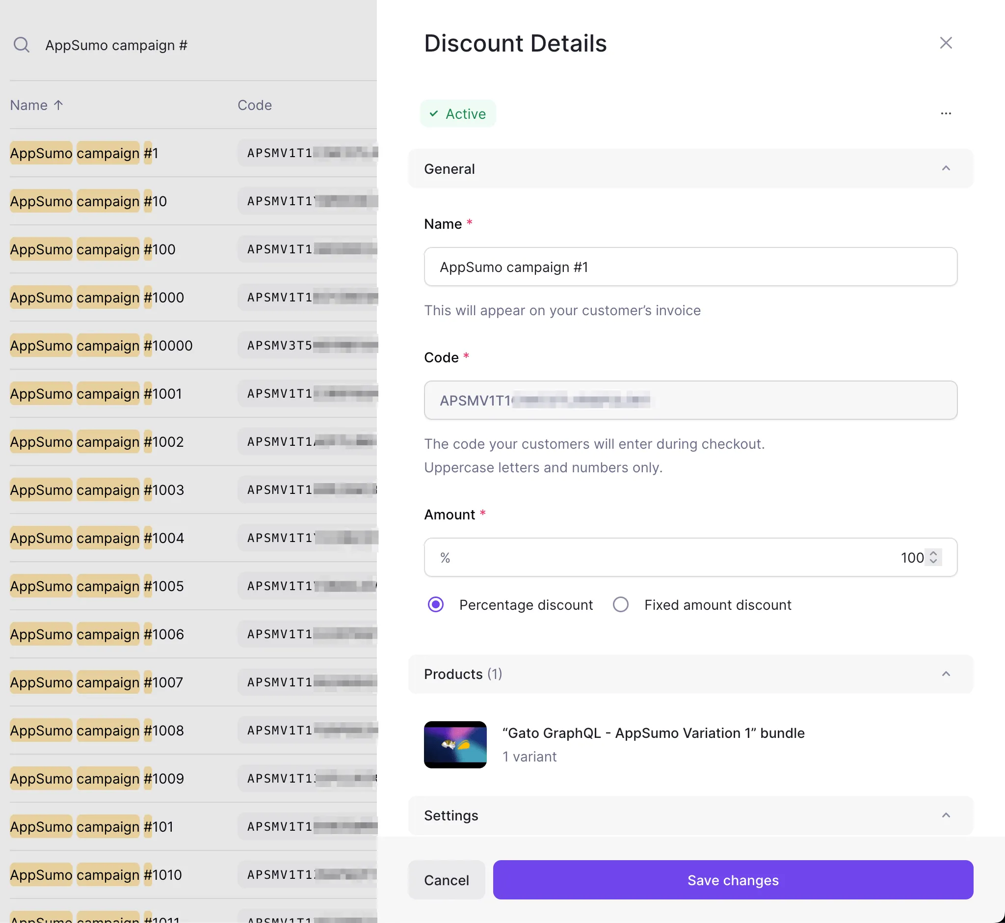 Código de desconto no Lemon Squeezy
